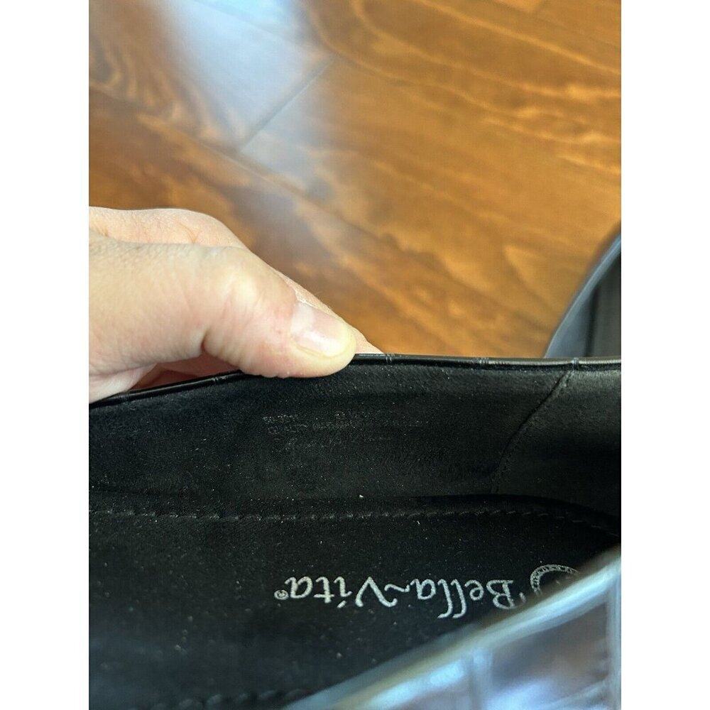 Bella Vita Women's 9.5 W Croc‎ Print Pointed Toe Flat Ballet Closed Toe - Picture 4 of 6